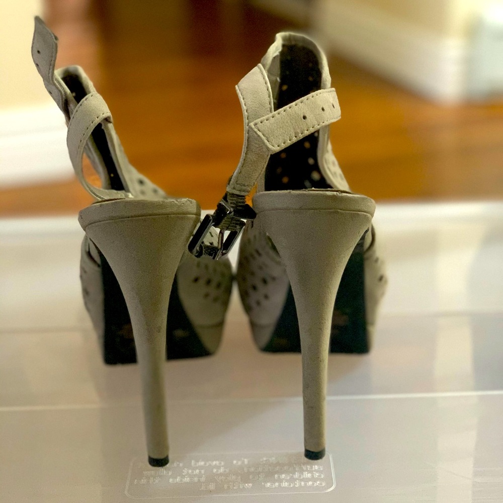 Jessica Simpson open toe, sling back  booties